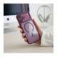 Bordo / skaidrus dėklas Apple iPhone 17 Pro Max / 18 Pro Max telefonui "Tech-Protect Magmat Magsafe CC"