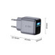Pilkas 1xUSB-C PD45W pakrovėjas "Tech-Protect PowerVision NC45W-GaN 1-Port"