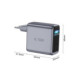 Pilkas 1xUSB-A + 3xUSB-C PD140W / QC3.0 pakrovėjas "Tech-Protect PowerVision NC140W-GaN 4-Port"