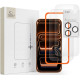 Apsauginis grūdintas stiklas + kameros apsauga Apple iPhone 18 Pro telefonui "Tech-Protect Easy Set+ 3-Pack"