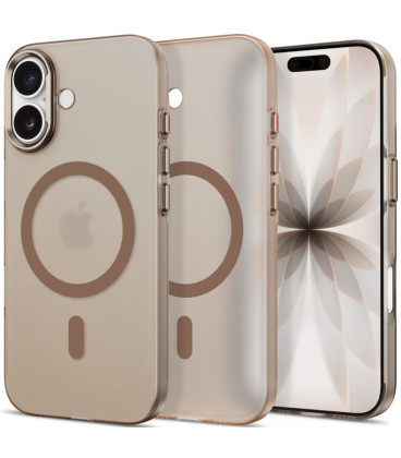Matinis auksinės spalvos (Desert Gold) dėklas Apple iPhone 17 telefonui "Tech-Protect MagZero Magsafe"