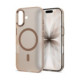 Matinis auksinės spalvos (Desert Gold) dėklas Apple iPhone 17 telefonui "Tech-Protect MagZero Magsafe"