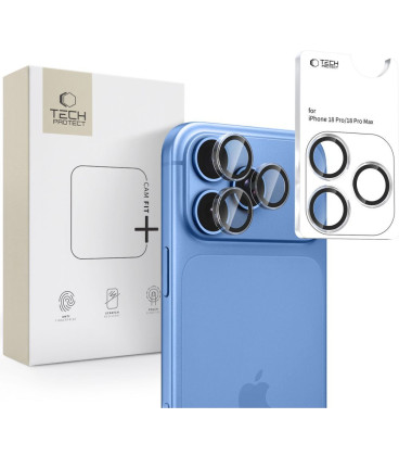 Skaidri kameros apsauga Apple iPhone 18 Pro / 18 Pro Max telefonui "Tech-Protect Camring Fit+"