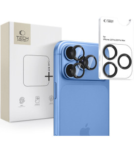 Juoda kameros apsauga Apple iPhone 18 Pro / 18 Pro Max telefonui "Tech-Protect Camring Fit+"