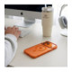 Oranžinis / skaidrus dėklas Apple iPhone 17 Pro Max / 18 Pro Max telefonui "Tech-Protect Magmat Magsafe CC"