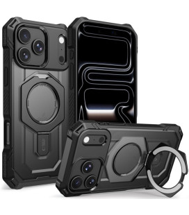 Matinis juodas dėklas Apple iPhone 17 Pro / 18 Pro telefonui "Tech-Protect MagForce Magsafe"