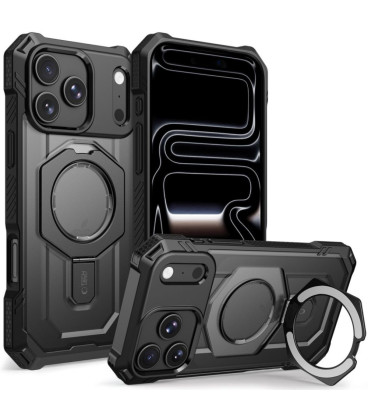 Matinis juodas dėklas Apple iPhone 17 Pro Max / 18 Pro Max telefonui "Tech-Protect MagForce Magsafe"