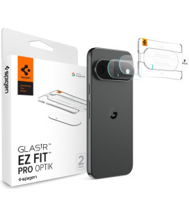 Skaidri kameros apsauga Google Pixel 11 Pro telefonui "Spigen Optik Pro Glas.TR ”EZ FIT” 2-Pack"