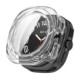 Matinis juodas ir skaidrus dėklai Samsung Galaxy Watch Ultra 2 2026 (47mm) laikrodžiui "Tech-Protect Defense 2-Pack"