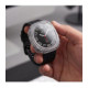 Matinis juodas ir skaidrus dėklai Samsung Galaxy Watch Ultra 2 2026 (47mm) laikrodžiui "Tech-Protect Defense 2-Pack"