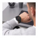 Matinis juodas ir skaidrus dėklai Samsung Galaxy Watch 8 / 9 (44 mm) laikrodžiui "Tech-Protect Defense 2-Pack"
