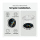 Apsauginis grūdintas stiklas Samsung Galaxy Watch Ultra 2 2026 (47 mm) laikrodžiui "Tech-Protect Easy Set+ 2-Pack"