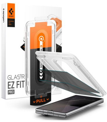 (Privacy) Apsauginis grūdintas stiklas Samsung Galaxy Z Fold 7 / 8 Ultra telefonui "Spigen Glas.TR EZ Fit Pro 2-Pack"