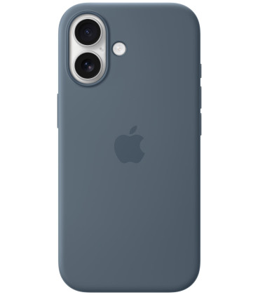 Originalus mėlynas (Anchor Blue) "Silicone Magsafe Cover" dėklas Apple iPhone 17 telefonui "MGEW4ZM/A"