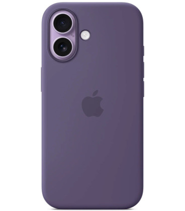 Originalus purpurinis (Purple Fog) "Silicone Magsafe Cover" dėklas Apple iPhone 17 telefonui "MGF04ZM/A"
