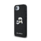 Juodas dėklas Apple iPhone 16e / 17e telefonui "Karl Lagerfeld Fixed Glitter Metal K&CH Case"