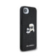 Juodas dėklas Apple iPhone 16e / 17e telefonui "Karl Lagerfeld Fixed Glitter Metal K&CH Case"