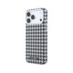 Juodas dėklas Apple iPhone 17 Pro Max telefonui "Karl Lagerfeld PU Houndstooth Resin Plate MagSafe Case"