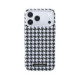 Juodas dėklas Apple iPhone 17 Pro Max telefonui "Karl Lagerfeld PU Houndstooth Resin Plate MagSafe Case"