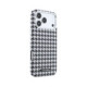 Juodas dėklas Apple iPhone 17 Pro Max telefonui "Karl Lagerfeld PU Houndstooth Resin Plate MagSafe Case"