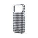 Juodas dėklas Apple iPhone 17 Pro Max telefonui "Karl Lagerfeld PU Houndstooth Resin Plate MagSafe Case"