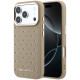 Smėlio spalvos dėklas Apple iPhone 17 Pro Max telefonui "Karl Lagerfeld PU Perforated Gold Dots MagSafe Case"