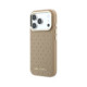 Smėlio spalvos dėklas Apple iPhone 17 Pro Max telefonui "Karl Lagerfeld PU Perforated Gold Dots MagSafe Case"