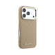 Smėlio spalvos dėklas Apple iPhone 17 Pro Max telefonui "Karl Lagerfeld PU Perforated Gold Dots MagSafe Case"