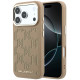 Smėlio spalvos dėklas Apple iPhone 17 Pro Max telefonui "Karl Lagerfeld PU Perforated Monogram MagSafe Case"