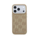 Smėlio spalvos dėklas Apple iPhone 17 Pro Max telefonui "Karl Lagerfeld PU Perforated Monogram MagSafe Case"