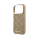Smėlio spalvos dėklas Apple iPhone 17 Pro Max telefonui "Karl Lagerfeld PU Perforated Monogram MagSafe Case"