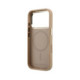 Smėlio spalvos dėklas Apple iPhone 17 Pro Max telefonui "Karl Lagerfeld PU Perforated Monogram MagSafe Case"