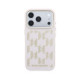 Rožinis dėklas Apple iPhone 17 Pro Max telefonui "Karl Lagerfeld PU Perforated Monogram MagSafe Case"