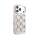 Rožinis dėklas Apple iPhone 17 Pro Max telefonui "Karl Lagerfeld PU Perforated Monogram MagSafe Case"