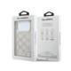 Rožinis dėklas Apple iPhone 17 Pro Max telefonui "Karl Lagerfeld PU Perforated Monogram MagSafe Case"
