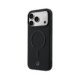 Juodas dėklas Apple iPhone 17 Pro Max telefonui "Mercedes PU Leather 3D MagSafe Case"