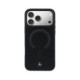 Juodas dėklas Apple iPhone 17 Pro Max telefonui "Mercedes PU Leather 3D MagSafe Case"