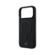 Juodas dėklas Apple iPhone 17 Pro Max telefonui "Mercedes PU Leather 3D MagSafe Case"