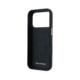 Rudas dėklas Apple iPhone 17 Pro Max telefonui "Mercedes PU Leather Wood Semi Wrap MagSafe Case"
