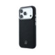 Juodas dėklas Apple iPhone 17 Pro Max telefonui "Mercedes PU Leather Wood Semi Wrap MagSafe Case"