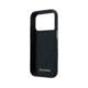 Juodas dėklas Apple iPhone 17 Pro Max telefonui "Mercedes PU Leather Wood Semi Wrap MagSafe Case"