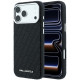 Juodas dėklas Apple iPhone 18 Pro Max telefonui "Karl Lagerfeld PU Grained Allover Semi Wrap Magsafe Case"