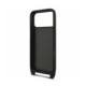 Juodas dėklas Apple iPhone 18 Pro Max telefonui "Karl Lagerfeld Saffiano Crossbody Strap Karl and Choupette Case"