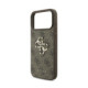 Rudas dėklas Apple iPhone 18 Pro Max telefonui "Guess PU 4G Metal Logo Case"