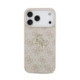 Rožinis dėklas Apple iPhone 18 Pro Max telefonui "Guess PU 4G Metal Logo Case"