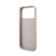 Rožinis dėklas Apple iPhone 18 Pro Max telefonui "Guess PU 4G Metal Logo Case"