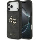 Pilkas dėklas Apple iPhone 18 Pro Max telefonui "Guess PU 4G Metal Logo Case"