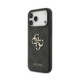 Pilkas dėklas Apple iPhone 18 Pro Max telefonui "Guess PU 4G Metal Logo Case"