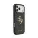 Pilkas dėklas Apple iPhone 18 Pro Max telefonui "Guess PU 4G Metal Logo Case"