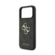 Pilkas dėklas Apple iPhone 18 Pro Max telefonui "Guess PU 4G Metal Logo Case"